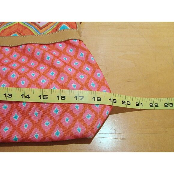 Dena Designs Tote Bag Canvas Crossbody Bag Pockets Double and Long Handles Large - Picture 8 of 12